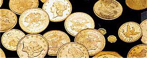 Some of the 1857-S Double Eagles from the <i>Central America</I>