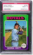 1975 Topps George Brett (PSA Graded MINT 9)