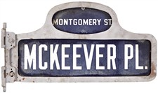 The Original Street Sign from the Brooklyn Dodgers' Ebbets Field