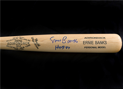 On July 31, 2015 PSA will give away this Ernie Banks autographed baseball bat the National Sports Collectors Convention.