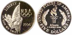 Proof 1996-W Flag $5 gold is a super sleeper.