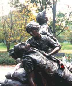 Besides the Sacagawea dollar, Goodacre designed the <br>Vietnam Women's Veteran Memorial Project on the Mall in Washington, DC.