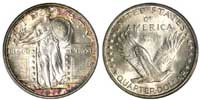 1917-D Type 1 Standing Liberty Quarter