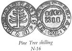 Silver coins of Massachusetts are historical treasures from the 17th century.