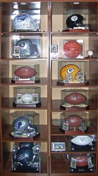 Along with cards, Michelin also collects signed footballs, baseballs, basketballs, helmets and photos.