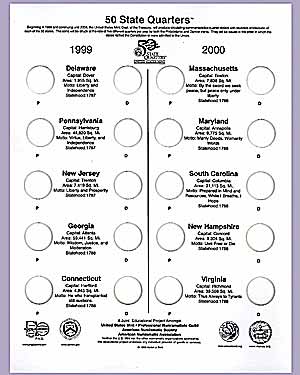 This side of the Quarterboard will be updated every two years<br>to reflect latest Statehood Quarters issues