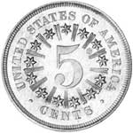 1867 with Rays Nickel Proof-64
