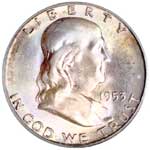 1953-S Franklin Half Dollar PCGS MS66FBL sold for an unprecedented $69,000
