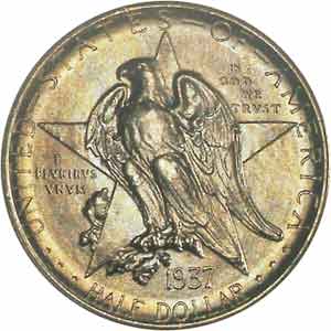 1937 Texas Centennial Half Dollar Obverse