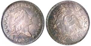 1795 Half Dollar PCGS EF40 (Overton 116) featured in 'Tree Many Feathers' Sale