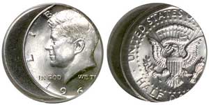 1964 Half Dollar 25% Off Center PCGS MS63 another offering in the upcoming Bowers sale