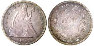 1872 Commercial Dollar J-1219 PCGS PR66 is the finest graded.  