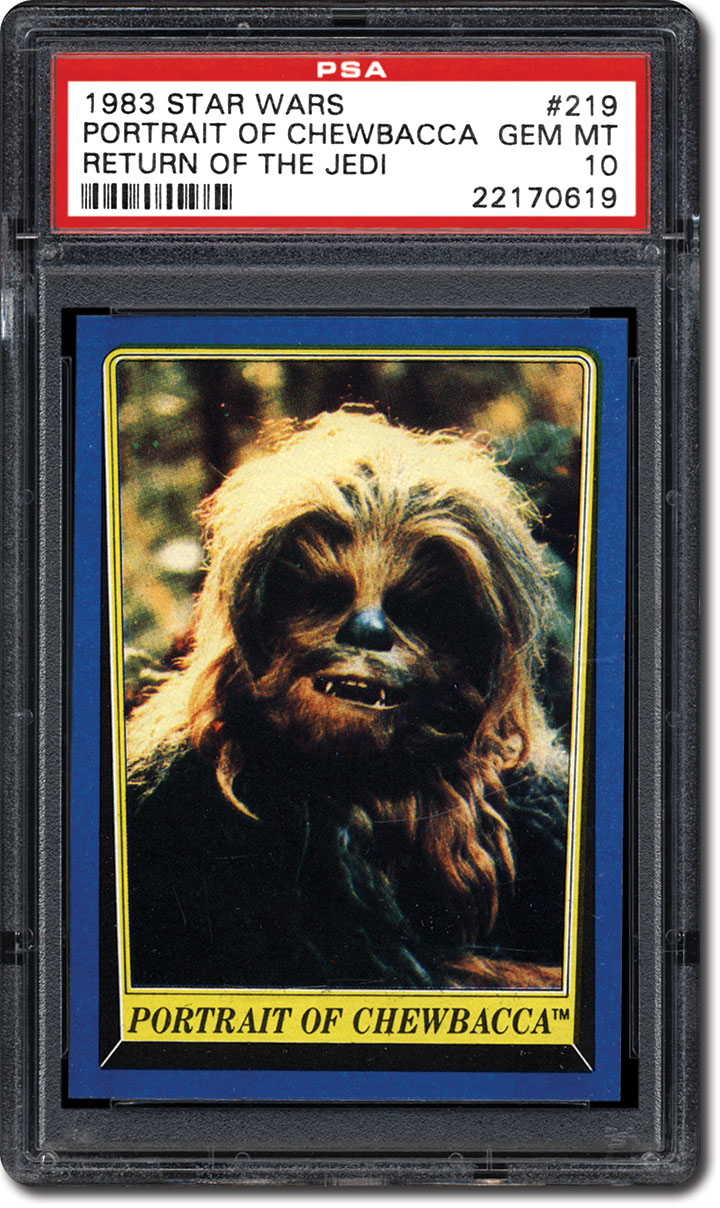 chewbacca trading card