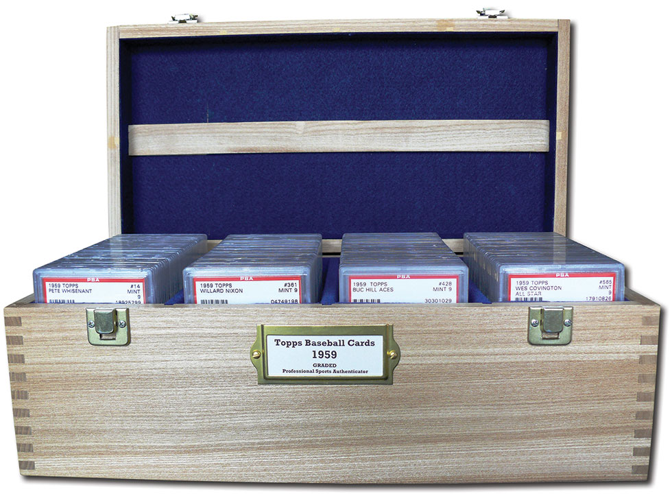 Baseball Card Storage Box for Graded & Ungraded Baseball Football Cards 