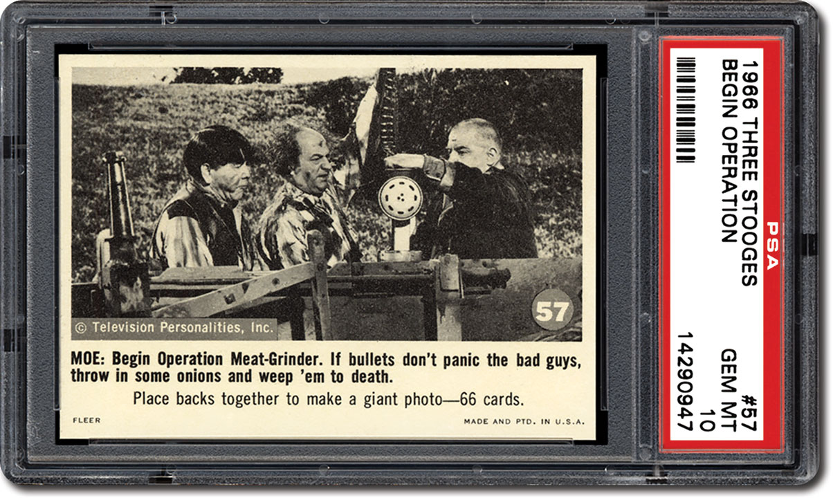 THREE STOOGES 4TH SER.2016  SCARY RETRO CARDS.10 CARDS PER PACK 1959 FLEER STYLE 
