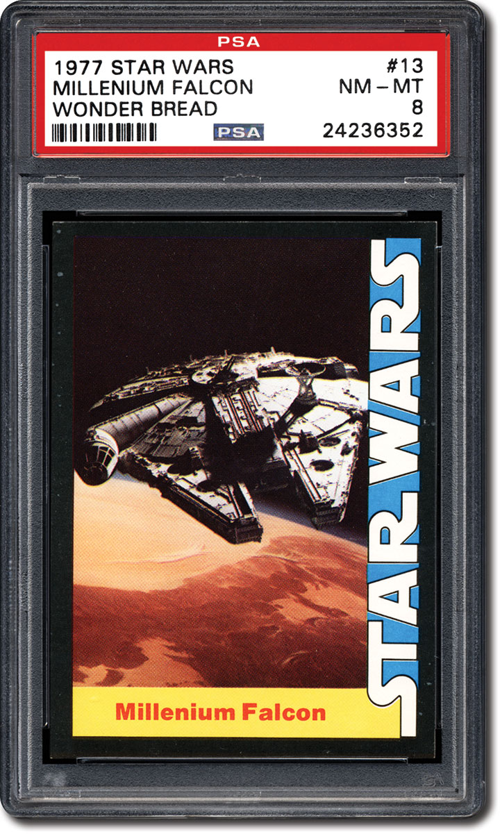 1977 Star Wars #16 Tie-Vader's Ship Wonder Bread PSA 8 