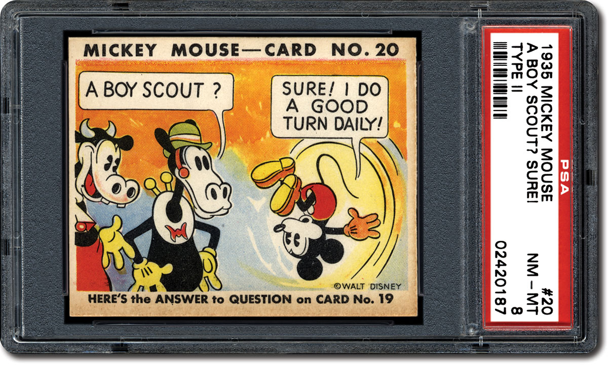 PSA Set Registry: The 1935 Gum, Inc. Mickey Mouse Trading Card Set ...