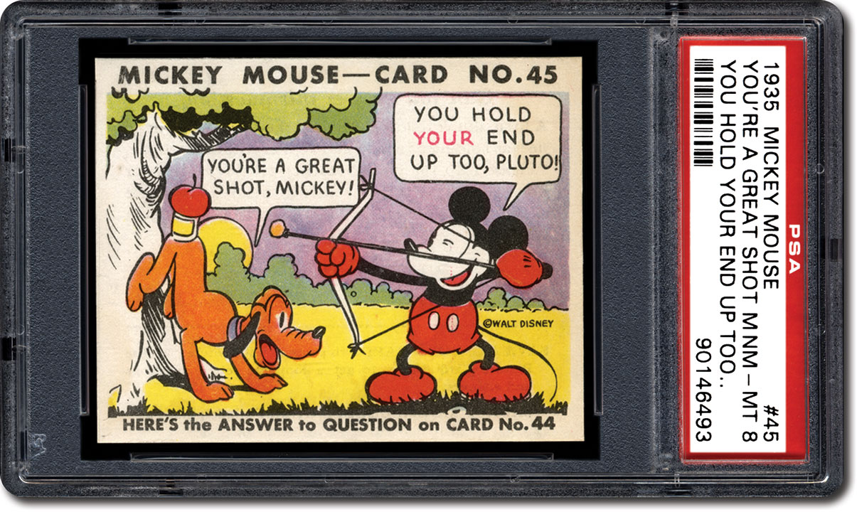 PSA Set Registry: The 1935 Gum, Inc. Mickey Mouse Trading Card Set ...