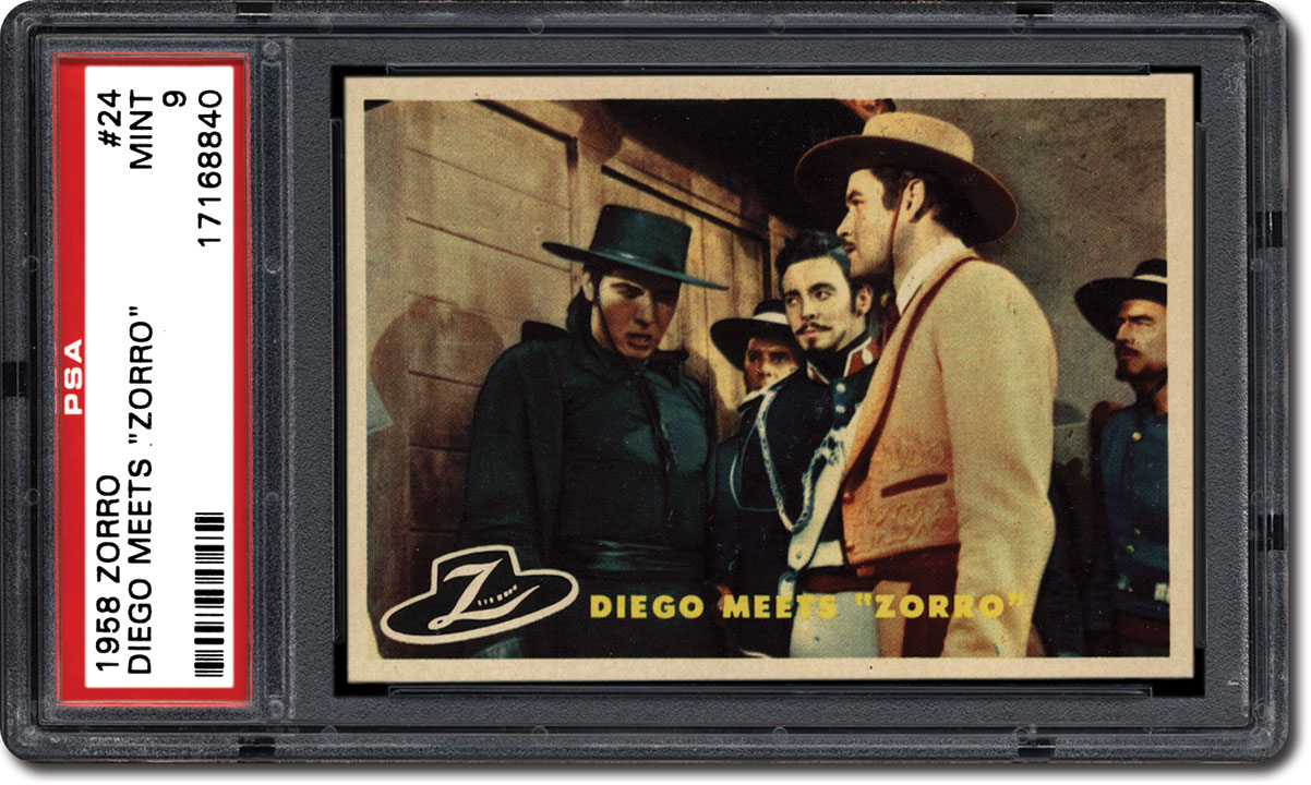 Details about   1958 TOPPS ZORRO FEARFUL SIGHT CARD #52 PSA 7 NM NEAR MINT & CENTERED 