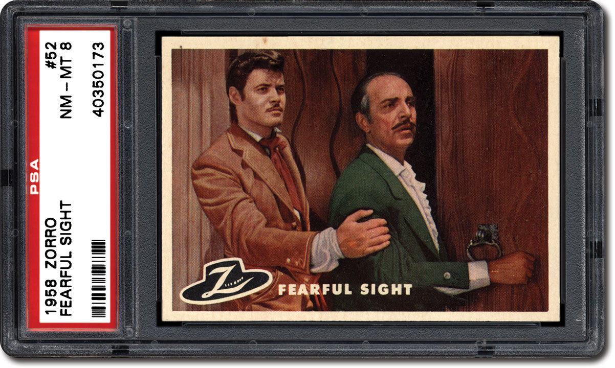 PSA Set Registry: The 1958 Topps Zorro Trading Card Set, Unmasking an ...