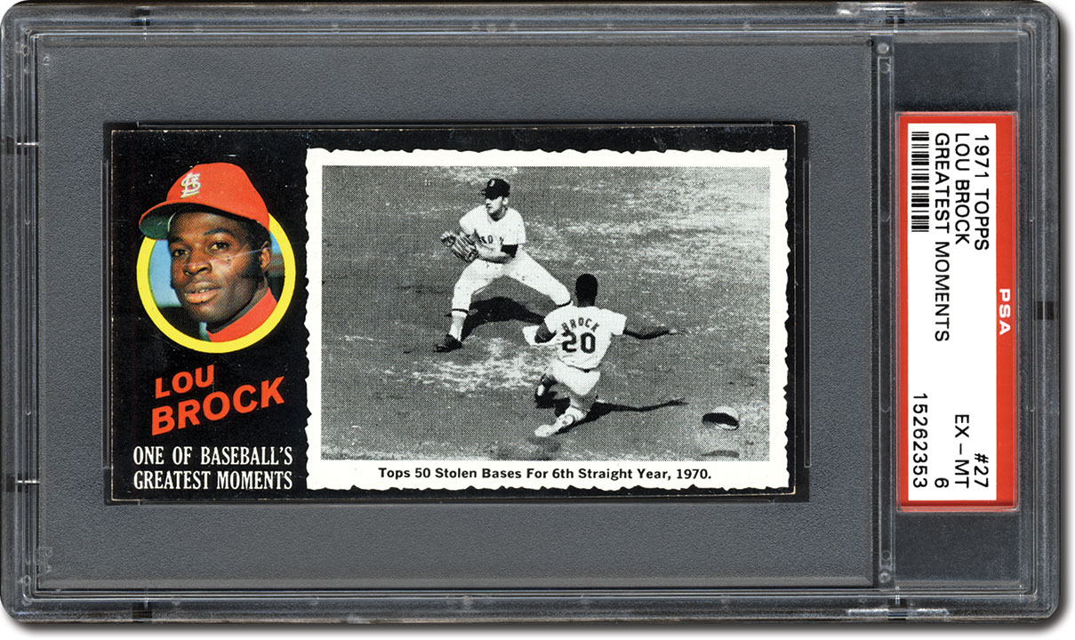 1971 Topps Greatest Moments Checklist Clipart