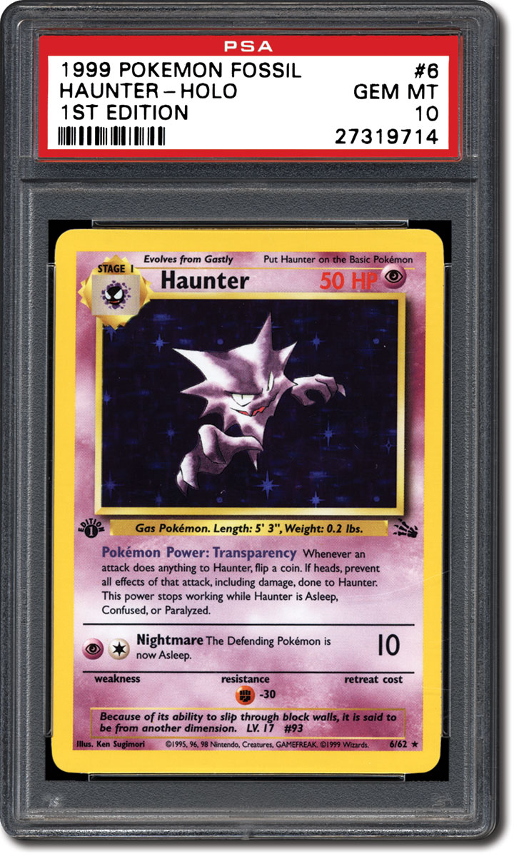 PSA Set Registry: Collecting the 1999 Pokémon Fossil 1st Edition Card Set