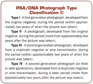 PSA/DNA Photograph Type Classification