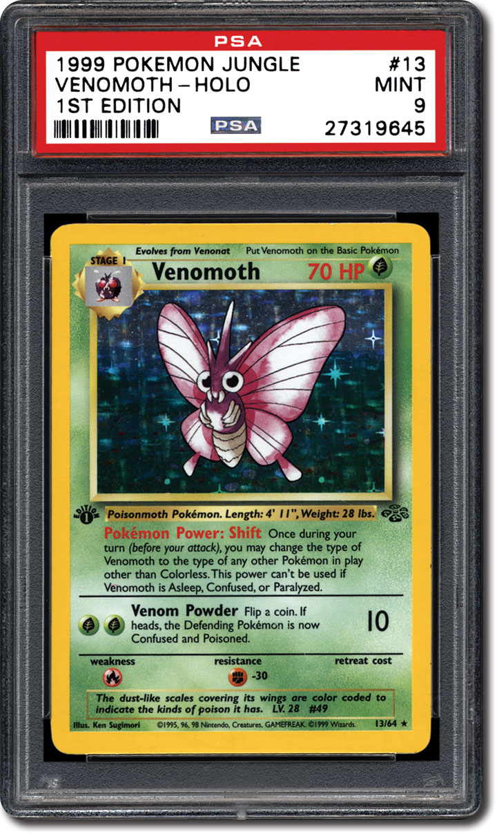 Pokemon Card JUNGLE Set Venonat Common 63/64 Played Condition 