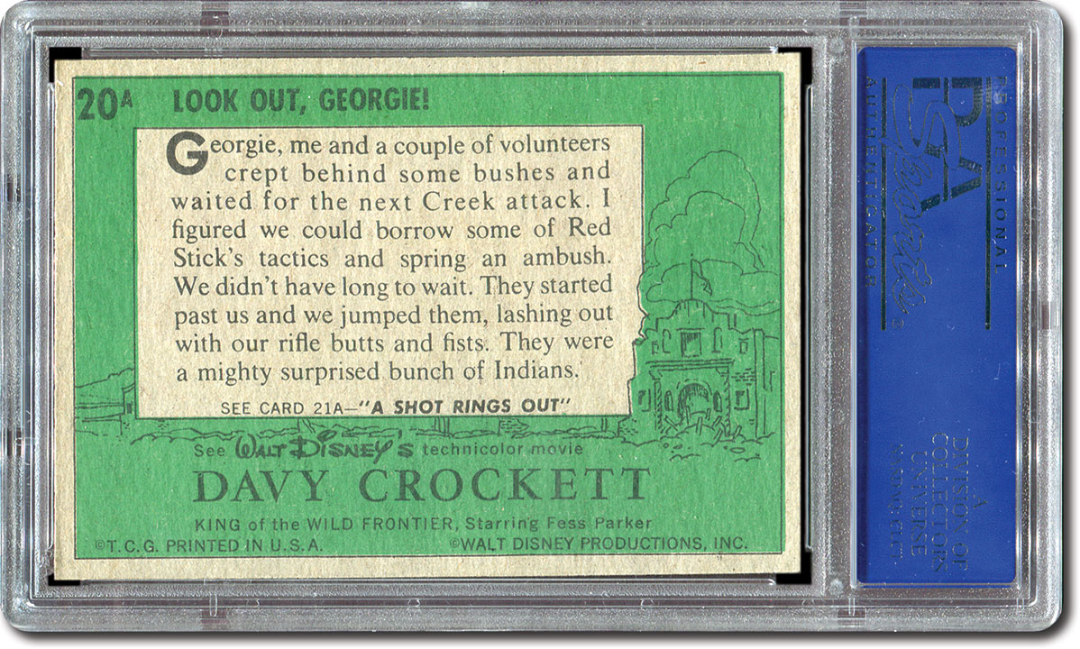 Davy Crockett Series 1 1956 Walt Disney Topps Vintage Trading Cards You Pick Sin 