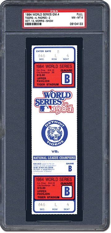 PSA Set Registry: Collecting World Series Tickets, Your Ticket to a ...