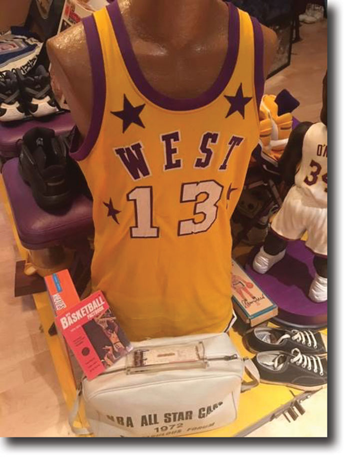 wilt chamberlain memorabilia